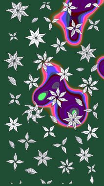 Raster illüstrasyonu. Hoş bir çiçek geçmişi var. Güzel kumaş deseni. Küçük çiçekte çizim deseni.