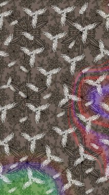 Vadinin çiçekleri kahverengi renklerde. Eskiz arkaplan modeli. Raster - stok. Suluboya, elle çizilmiş.