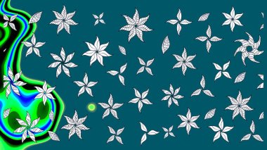 Raster illüstrasyonu. Bahar çiçekleriyle güzel bir çiçek deseni çizmişsin. Güzel kumaş deseni.