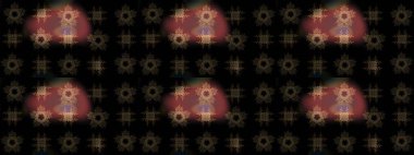 Arabesk ile klasik model. Arabesk ve çiçekli doğu raster desenleri. Geleneksel klasik süs.