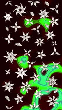 Eski usul küçük çiçekli şirin bir eskiz deseni. Raster illüstrasyonu. Kumaş, duvar kağıdı ve kağıt üzerine baskı yapmak için gelişen arka plan. Moda arka planında parlak buketler.