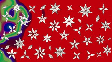 Zentangle soyut çiçekleri. Güzel kumaş deseni. Düz Çiçek Elementleri Tasarımı. Renkli Bahar Teması eskiz kalıbı. Karalama çiçeği. Raster illüstrasyonu.