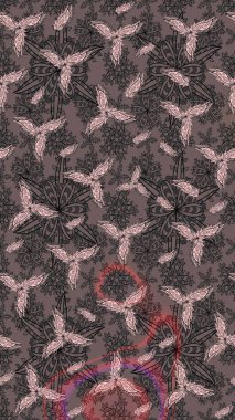 Çizim çiçek deseni duvar kağıdı, web sitesi arka planı, ambalaj kağıdı, davetiye, broşür, afiş veya web sitesi için kullanılabilir. El çizimi Raster çizimi. Parlak elementlerin.