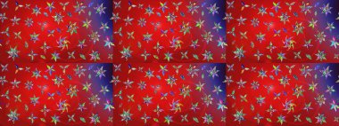 Raster çiçek desenli çiçek deseni, yapraklar, dekoratif elementler, sıçrama, lekeler, el çizimi kontur çizgileri ve Doodle çizim stili, grafik raster çizim çizimi.