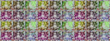 Sevimli çiçek desenli küçük çiçek. Raster resim. Sorunsuz.