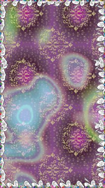 Moda baskısı. Suluboya kusursuz desen. Eski model. Çiçeğin suluboya çizimlerinin mükemmel deseni. Dekorasyon ve tasarım için güzel desen.