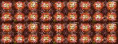 Xmas Frost kar taneleri izole edilmiş siluet sembolü. Raster tasarımı. Kar tanesi raster arka planı. Kış kahverengisi, turuncu ve pembe noel kar kristal elementi. Meteoroloji buz koleksiyonu.