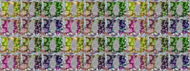 Çiçek ile sorunsuz raster arka plan. Bahar Tema Dikişsiz desen arka plan rengi. Düz çiçek öğeleri tasarım. Çocuk stili.