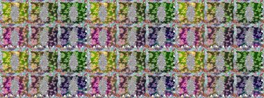 Çiçek ile sorunsuz raster arka plan. Bahar Tema Dikişsiz desen arka plan rengi. Düz çiçek öğeleri tasarım. Çocuk stili.