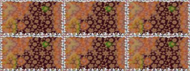 Modern çiçek arkaplanı. Halk tarzı. Renkli çiçekler ve yapraklarla renksiz çiçek desenleri inanılmaz. Moda baskıları için zarif bir şablon.