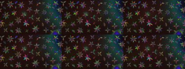 Güzel kumaş deseni. Raster illüstrasyonundaki çiçek desenli çizim. Düz Çiçek Elementleri Tasarımı. Renkli Bahar Teması çizim şablonu.