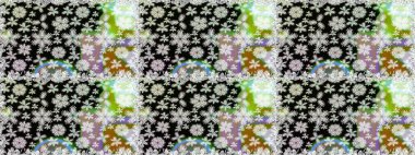 Raster resim. Çiçek desenli çiçek ve yaprakları ile. Sevimli küçük çiçek desenle.