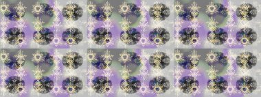 Raster illüstrasyonu. Noel tarafsız, gri ve menekşe rengi. Sihirli nötr, gri ve mor tatil soyut arka plan yıldız ve düşen kar taneleriyle.