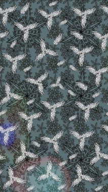 Raster suluboya çiçek deseni, narin çiçekler, tarafsız çiçekler, tebrik kartı şablonu. Raster Güzel kumaş deseni.