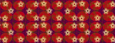 Snowflakes desen. Düz renkli arka plan üzerinde izole kar taneleri tasarımı. Kar tanesi süs desen. Raster resim. Kar taneleri arka plan.