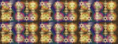 Renkli arka planda izole kar taneleri. Raster illüstrasyonu. Kar taneleri radyal kahverengi, nötr ve bej renkler.