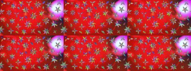 Raster illüstrasyonu. Küçük çiçekli şirin bir desen. Çiçek ve yapraklı çiçek deseni.