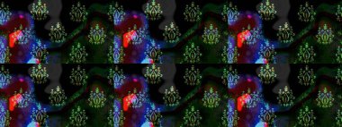 Yumuşak, yaz çiçekli arka plan. Çiçekli karalama şeklinde Raster çiçek deseni. Siyah ve gri renkte çiçekler.