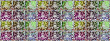 Sevimli çiçek desenli küçük çiçek. Raster resim. Sorunsuz.