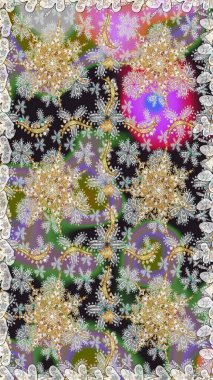 2019 Noel 'i, kar tanesi, yeni yıl. Gri ve nötr renklerde, altın elementlerle klasik, pürüzsüz desen.