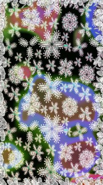 Raster Modaya uygun kumaş deseni. Renkli Bahar Temalı Kusursuz Arkaplan. Düz Çiçek Elementleri Tasarımı. Tarafsız ve gri renkli şirin çiçek deseni.