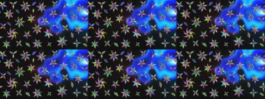 Karalama çiçekleri çizim kalıbı. Sanat ilham verici ve mavi tarzı çiçekler ve arkasında iz bırakır. Gri ve mavi el çizimi desen. Raster deseni.