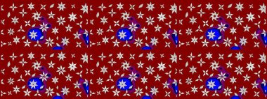 Raster düz çiçek çizim deseni. Kırmızı ve nötr renklerde çiçekler. Tasarım hediye paketi, tebrik kartları, posterler ve afiş tasarımı.