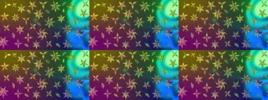 Organik elementler. Botanik çizim kalıbı. Raster deseni. Suluboya etkisi.