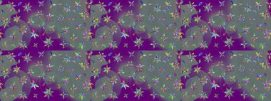 Güzel kumaş deseni. Raster illüstrasyonundaki çiçek desenli çizim. Renkli Bahar Teması eskiz kalıbı. Düz Çiçek Elementleri Tasarımı.