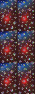 Çiçekli çiçek deseni, suluboya. Raster deseni. Süslü kumaş deseni.