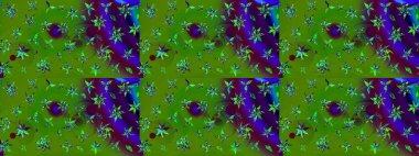 Düz Çiçek Elementleri Tasarımı. Çocuk stili. Renkli Bahar Teması eskiz kalıbı. Çiçekli çizim raster arkaplanı.