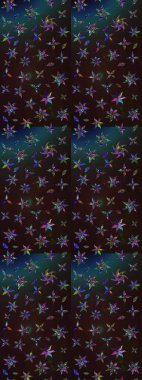 Sketch pattern Fashionable fabric pattern. Cute floral elements. Raster illustration. Colour Spring Theme sketch pattern Background. Flat Flower Elements Design.