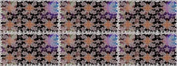 Gri renkli çiçekler. El çizimi çiçekli, soyut, pürüzsüz desen. Raster illüstrasyonu.