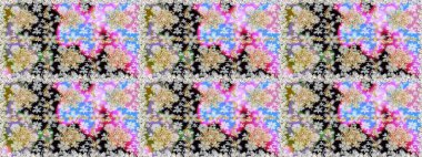 Tarafsız renklerde altın element. Doğu tarzı element. Çizgi sanatı tasarım şablonu için kusursuz sınır. Davetiyeler, kartlar, web sayfası için Raster illüstrasyon. Altın çizgili çiçek dekoru.