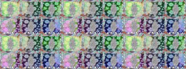 Raster illüstrasyonu. Çiçek arkaplan. Renkli, pürüzsüz desen. Renkli tekstil tarzında. Çiçek duvar kağıdı.