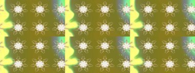 Güzel soyut kar taneleri raster tasarımı. Yeni yıl kar tanesi. Düz kar karalama ikonları, kar taneleri silueti altın renklerde Noel afişi, kartlar.