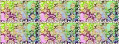 Raster altın desen. Doğulu stil, altın elementlerle altın rengi nötr renkte arabesk yapar. Kusursuz kıvırcık saçlar..