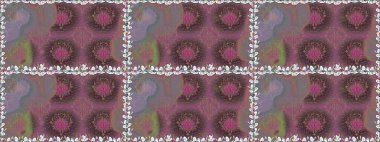 Raster illüstrasyonu. Bahar çiçekli, dikişsiz, sevimli çiçek deseni. Güzel kumaş deseni.