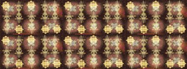 Eskiz klasiği. Renkli Bahar Teması eskiz kalıbı. Düz Çiçek Elementleri Tasarımı. Raster Şirin kumaş deseni.