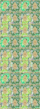 2019 Noel 'i, kar tanesi, yeni yıl. Altın elementli yeşil renkte klasik eskiz deseni.