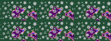 Raster illüstrasyonu. Hoş bir çiçek geçmişi var. Küçük bir çiçekte eskiz deseni. Güzel kumaş deseni.