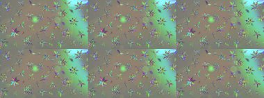 Suluboya desenli çiçek deseni. Dekorasyon ve tasarım için güzel bir desen. Moda baskısı. Çiçeğin suluboya çizimlerinin mükemmel deseni. Ayarlanmış.