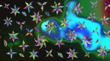 Simple cute pattern in small-scale flowers. Raster illustration. Floral sketch background for textile or book covers, manufacturing, wallpapers, print, gift wrap and scrapbooking.