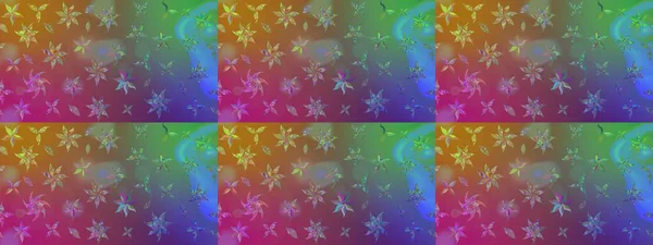 Çiçekli ipek eşarp. El çizimi çiçek unsurları olan soyut çizim raster deseni. 1950-1960 motifleri. Retro tekstil tasarım koleksiyonu. Kahverengi ve mor üzerine kahverengi ve mor.