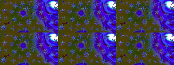 Küçük çiçekteki sevimli çiçek deseni. Raster illüstrasyonu. Tony 'nin kumaş kalıbını çiz. Modaya uygun kumaş deseni.