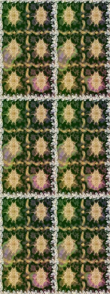 Kahverengi ve bej renklerde altın elementler. Çiçek deseni. Şık bir grafik desen. Duvar kâğıdı barok, İspanyol kumaşı. Kusursuz raster arkaplanı.