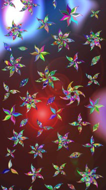 Kahverengi ve mor renklerde. Raster illüstrasyonu. Anti-stres için Raster soyut şablon sayfası.