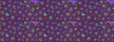 Raster Hip kumaş deseni. Eskiz Vintage Çiçek Deseni.