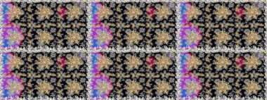 Geleneksel raster ve altın desen. Klasik oryantal desen, gri ve siyah renkler üzerinde. Damask pürüzsüz süsü.