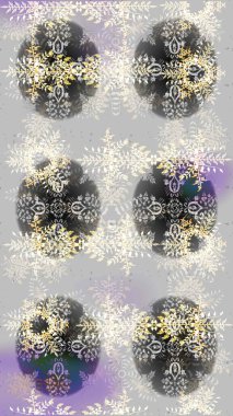 Raster illüstrasyonu. Raster illüstrasyonu. Kar Tanesi Simgesi. Tarafsız, gri ve bej renklerde izole kar taneleri.